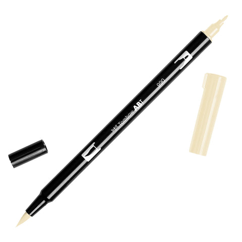 Tombow 56617 Dual Brush Pen Art Marker, 990 - Light Sand, 1-Pack. Blendable, Brush and Fine Tip Marker