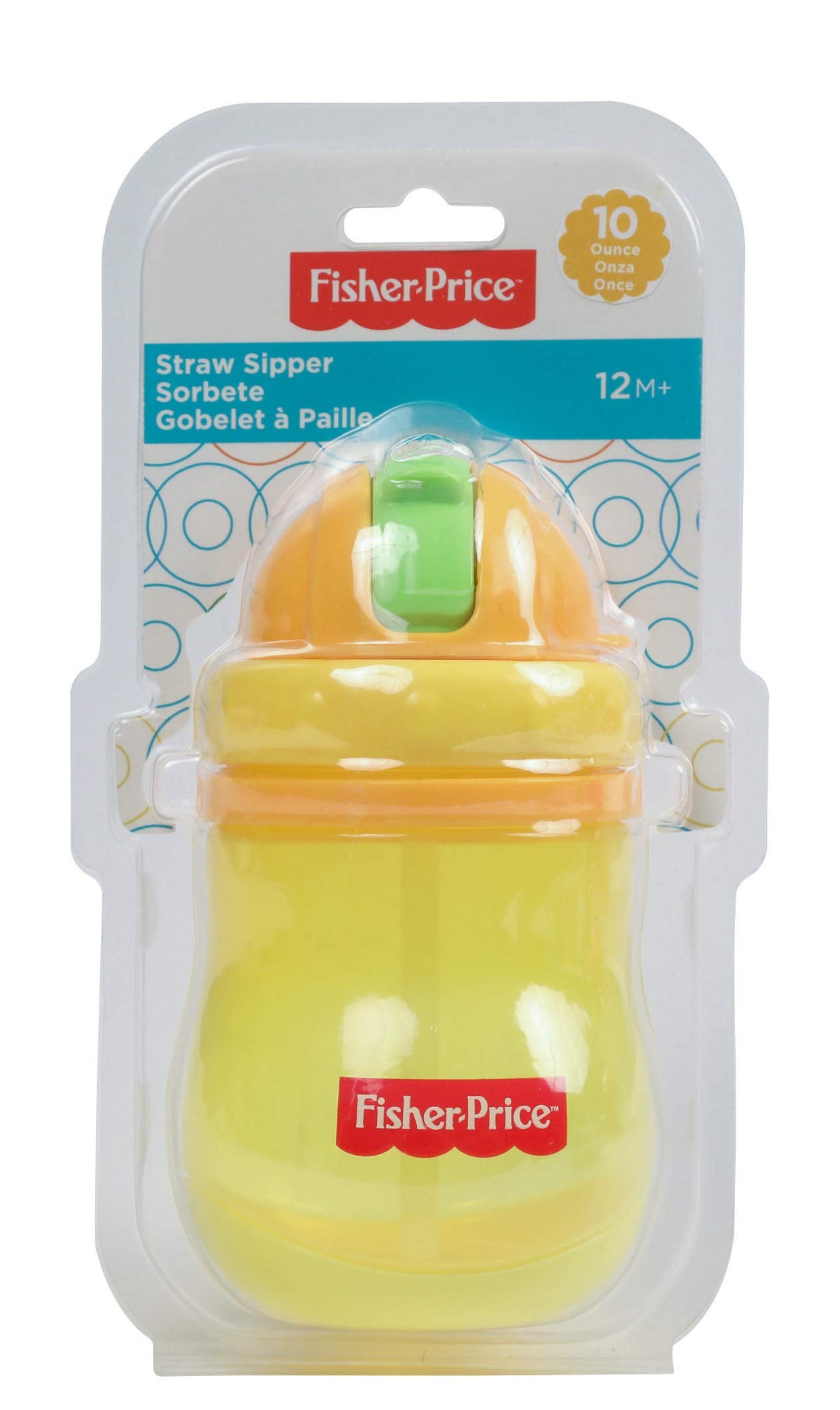 Cudlie Fisher Price Unisex Baby 14 Oz Single Pack Pop Up Straw Sipper Cup
