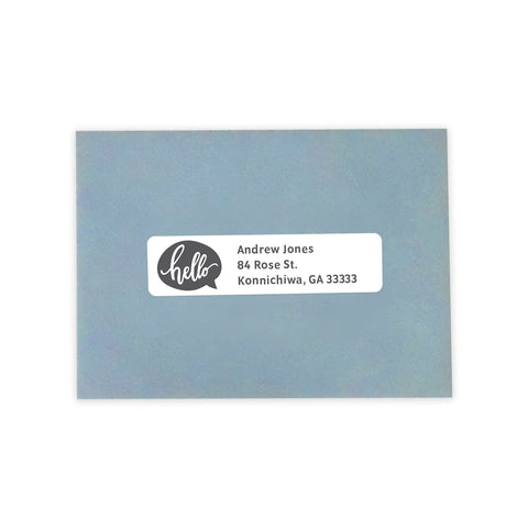 MACO COVER-ALL Printable Labels for Shipping - Laser/Ink Jet Compatible Shipping Labels, 20 per Sheet, 1" x 4", Box of 100 Pages/2000 Labels, White