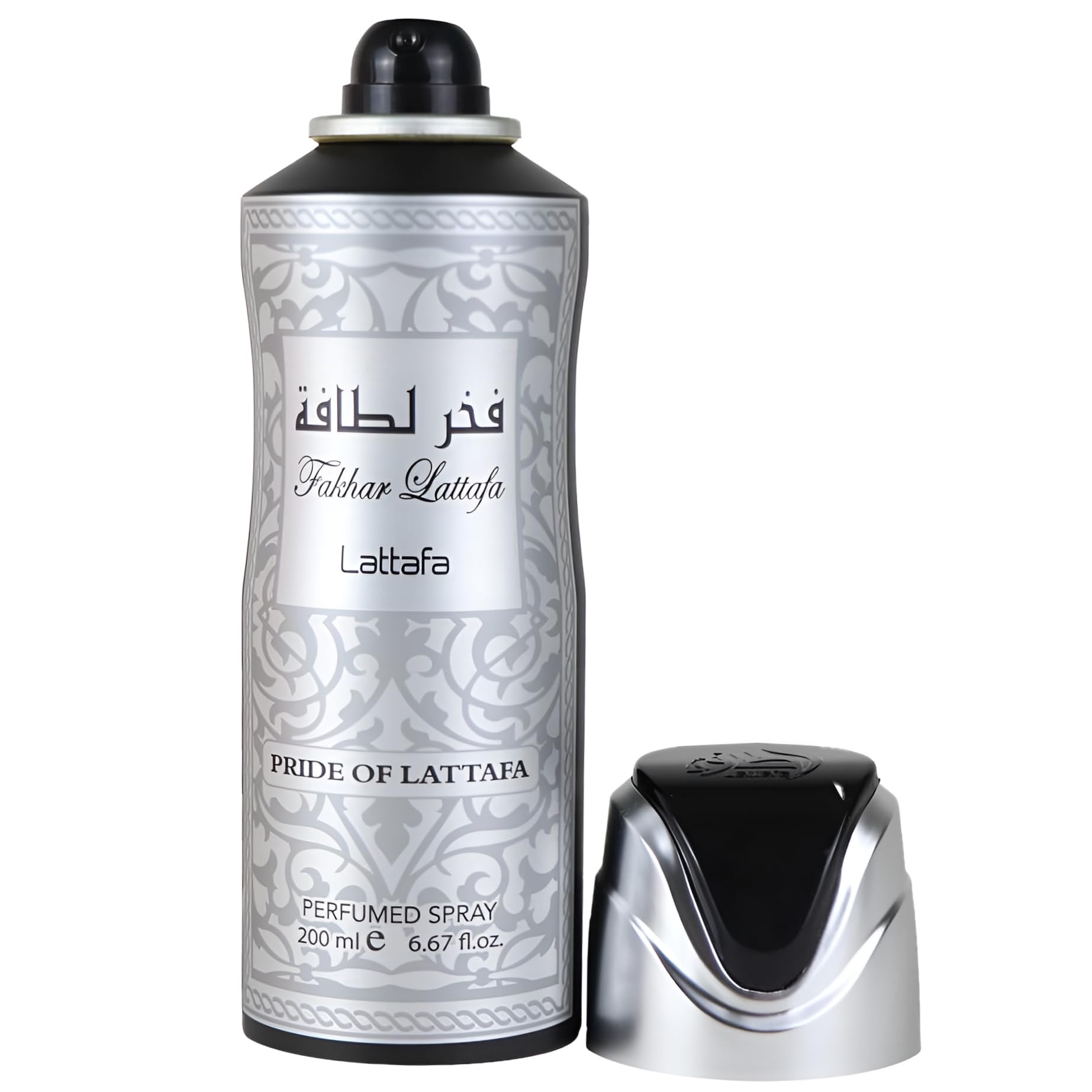 Lattafa Fakhar for Men - Fresh, Marine, Woody, Earthy - Perfumed Deodorant Spray, 6.67 Ounce / 200 ml