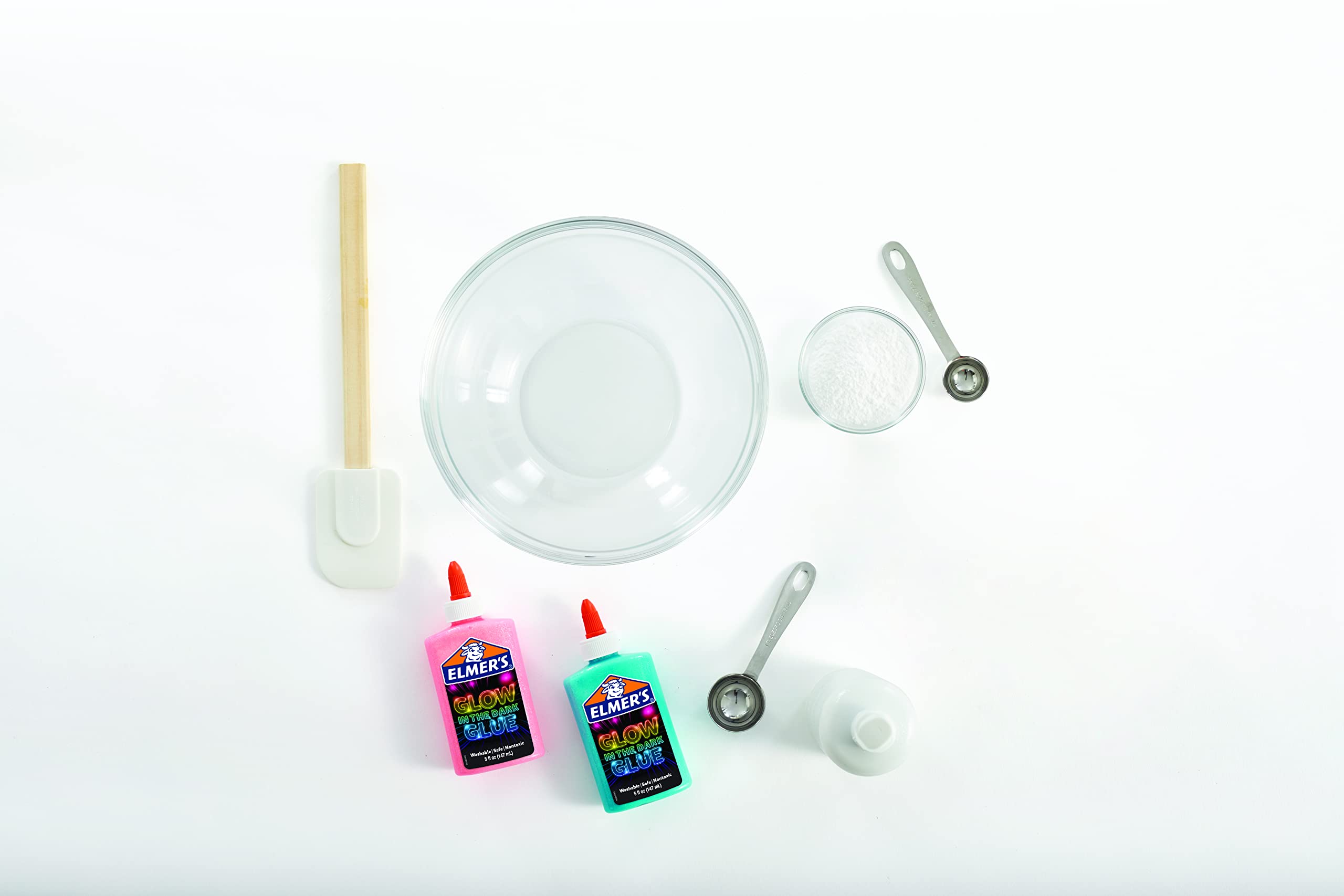 Elmer's Glow in the Dark Liquid Glue, Great for Making Slime, Washable, Assorted Colors, 5 Ounces Each