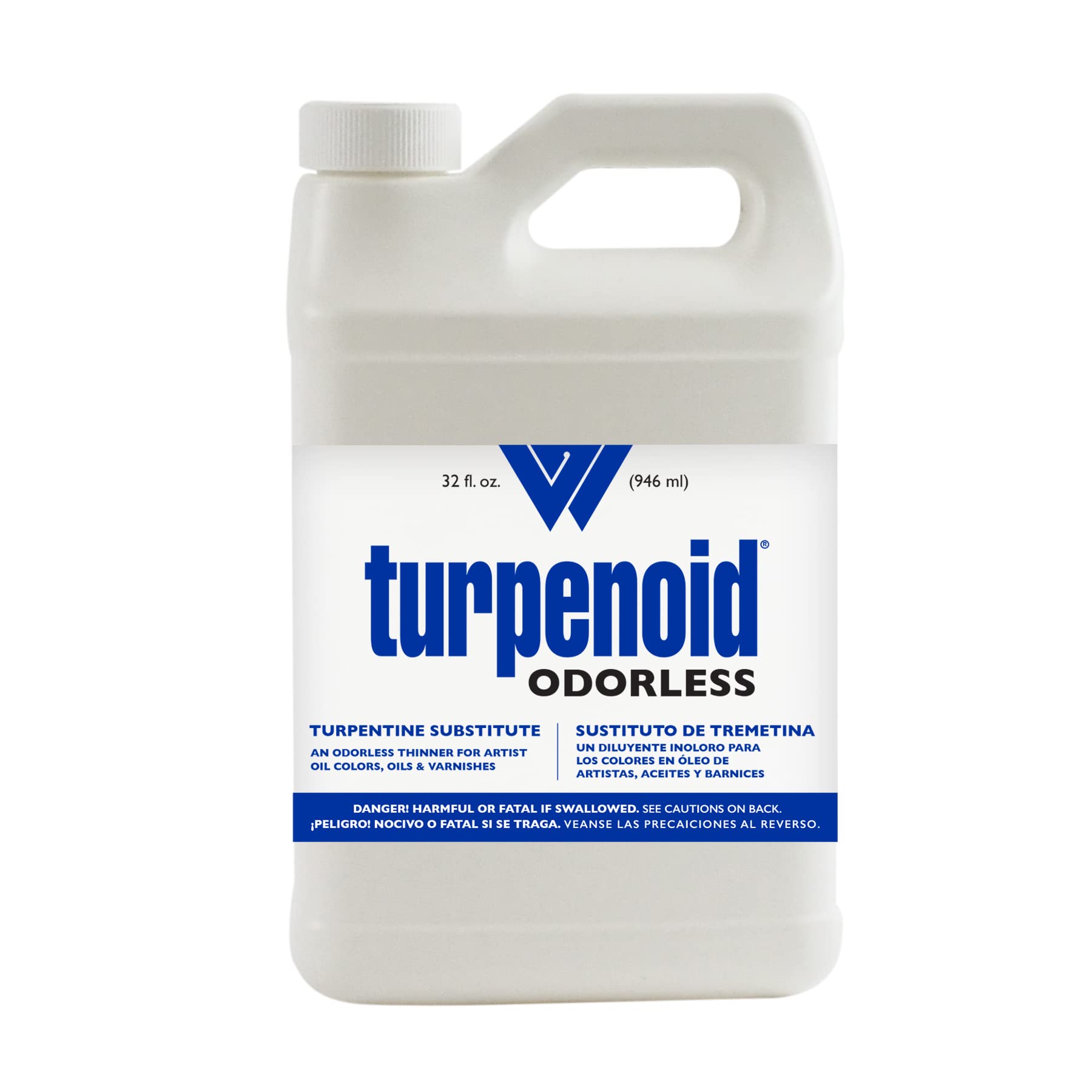Weber Odorless Turpenoid, Artist Paint Thinner and Cleaner, 946ml (32 Fl. Oz.) Bottle