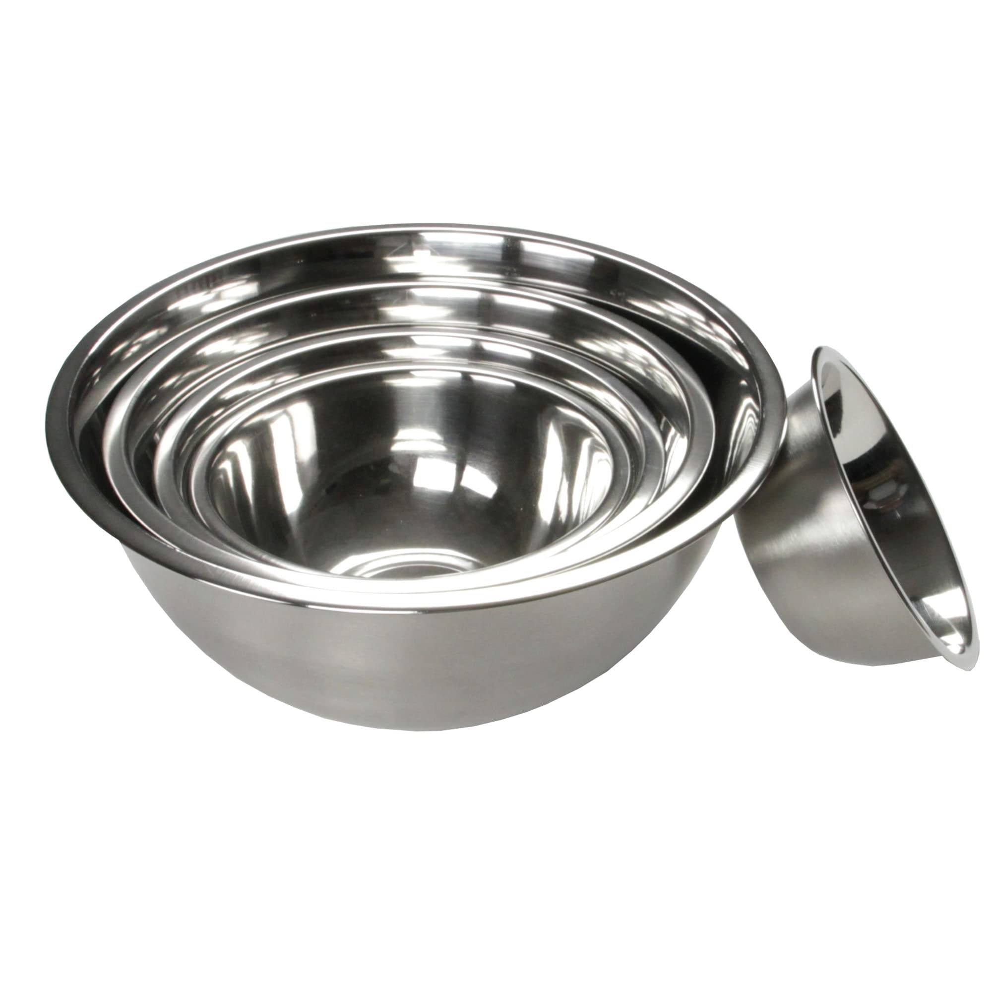 Chef Craft Brushed Mixing Bowl, 8-Quart, Stainless Steel