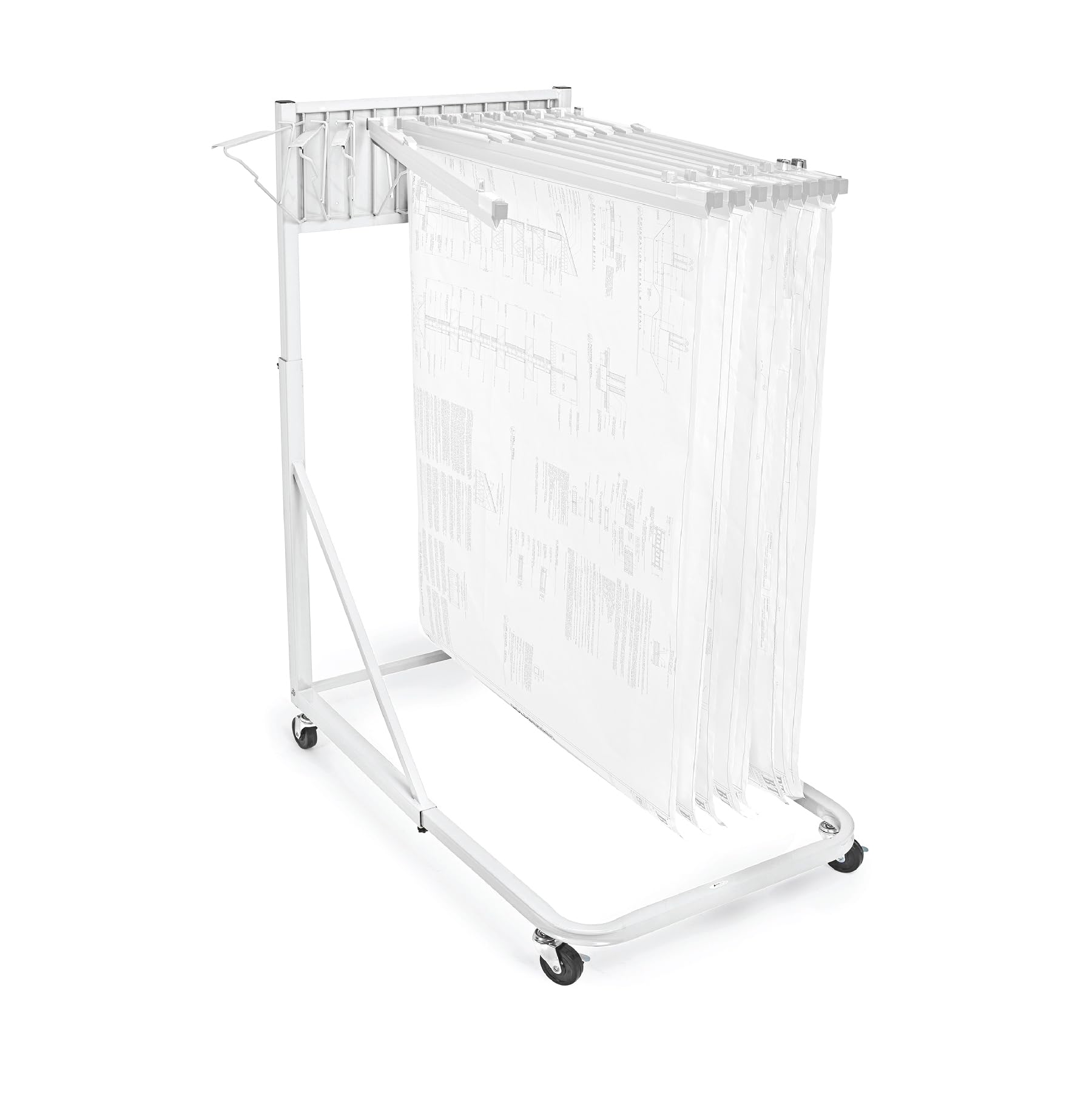 Adir Mobile Blueprint Holder – Construction Plan Rack, Map Organizer, Blueprint Rack, and Poster Display Rack for Jobsite and Office (Without Blueprint Clamps)