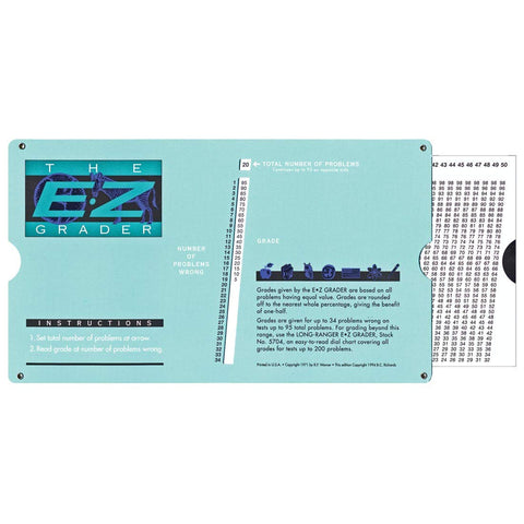 Advantus E-Z Grader Chart, Easy Gradebook for Teachers, 8-1/2 x 4-3/4 x 1/8 Inches, Standard Size Print, Green