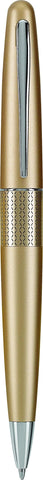 PILOT Metropolitan Collection Ball Point Pen, Gold Barrel, Zig-Zag Design, Medium Point, Black Ink (91303)