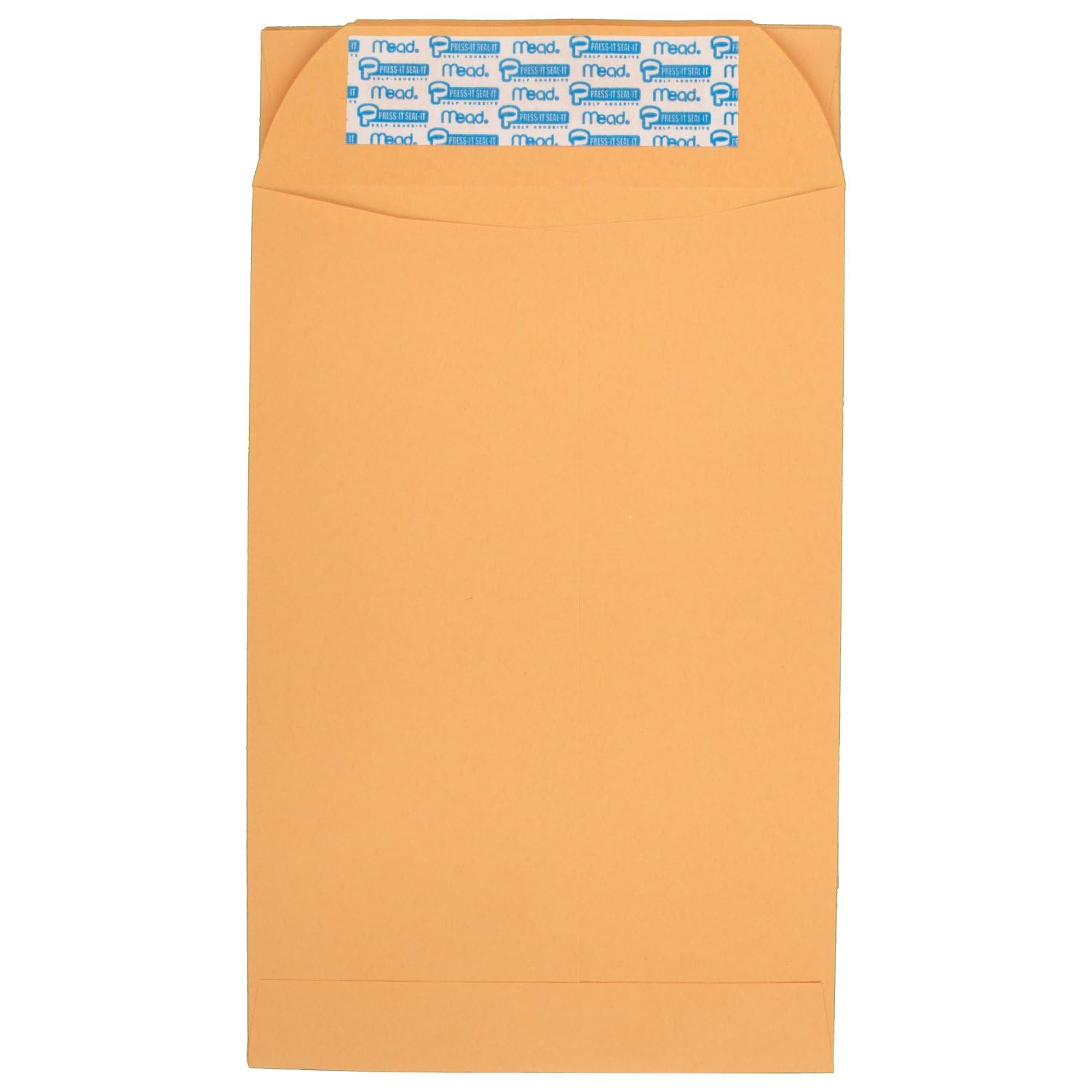 Mead Envelopes, Letter Size, 6" x 9", Press-It Seal-It Self Adhesive Closure, Brown Kraft All-Purpose 24-lb Paper Mailing Envelopes, 30 Count (76084)