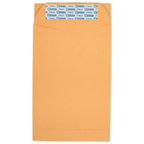 Mead Envelopes, Letter Size, 6" x 9", Press-It Seal-It Self Adhesive Closure, Brown Kraft All-Purpose 24-lb Paper Mailing Envelopes, 30 Count (76084)