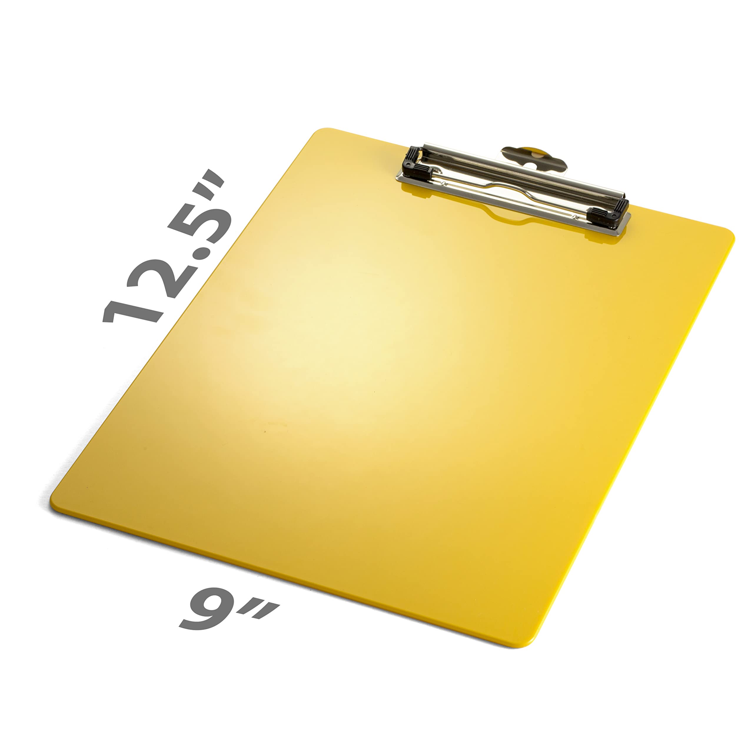 Officemate Recycled Plastic Clipboard, Letter Size, Yellow (83062)
