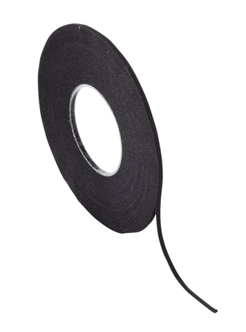 Chartpak Graphic Art Tape, 1/16 W x 648 L Inches, Black Crepe, 1 Roll (BGCP6201)