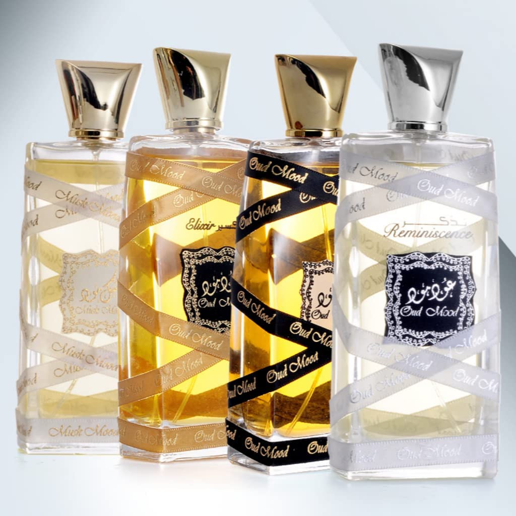 Lattafa Perfumes Oud Mood for Unisex Eau de Parfum Spray, 3.4 Ounce
