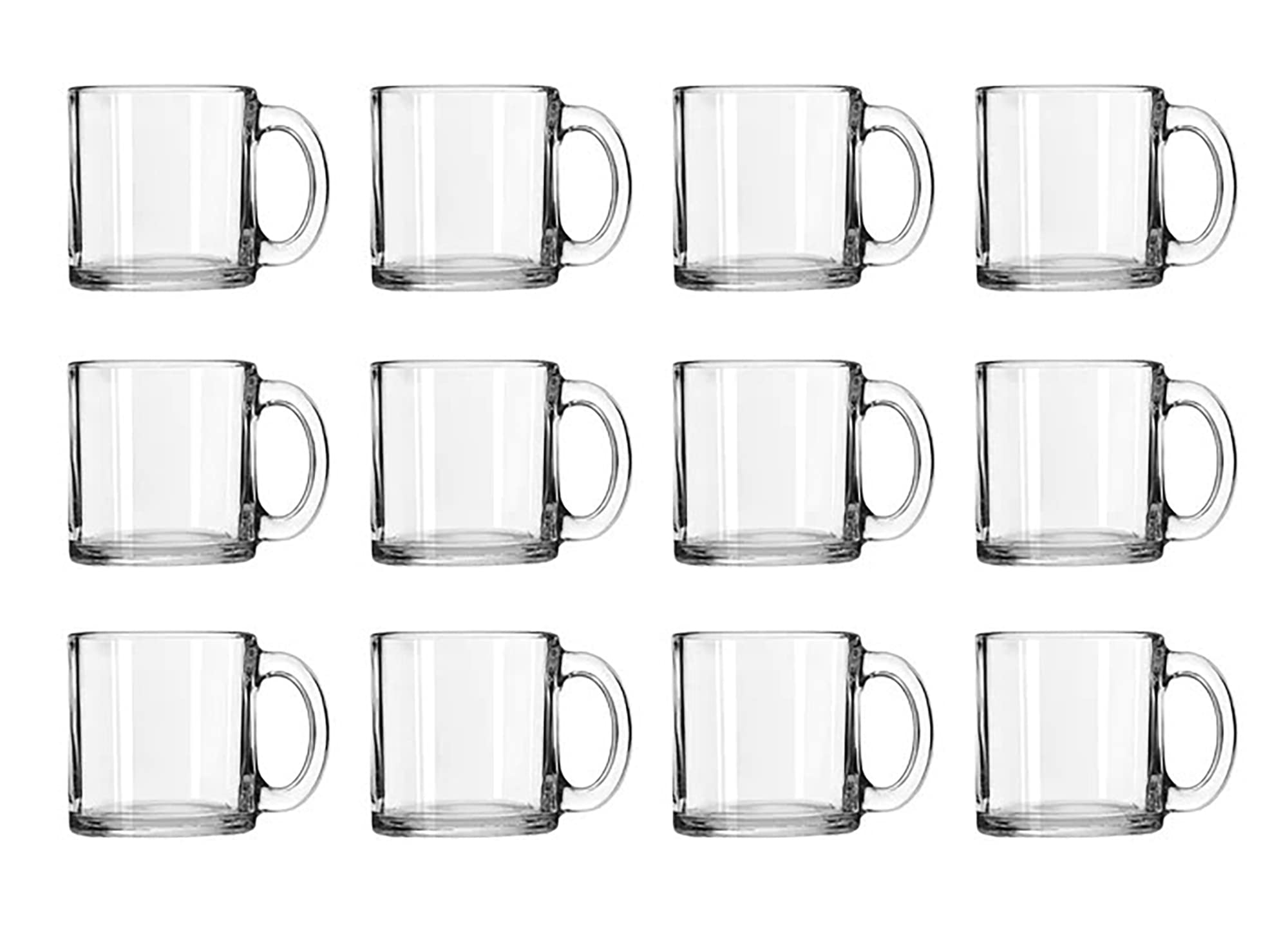 Libbey Robusta Glass Mugs, Set of 12
