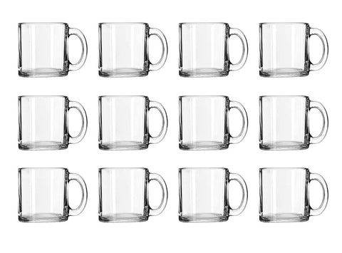 Libbey Robusta Glass Mugs, Set of 12