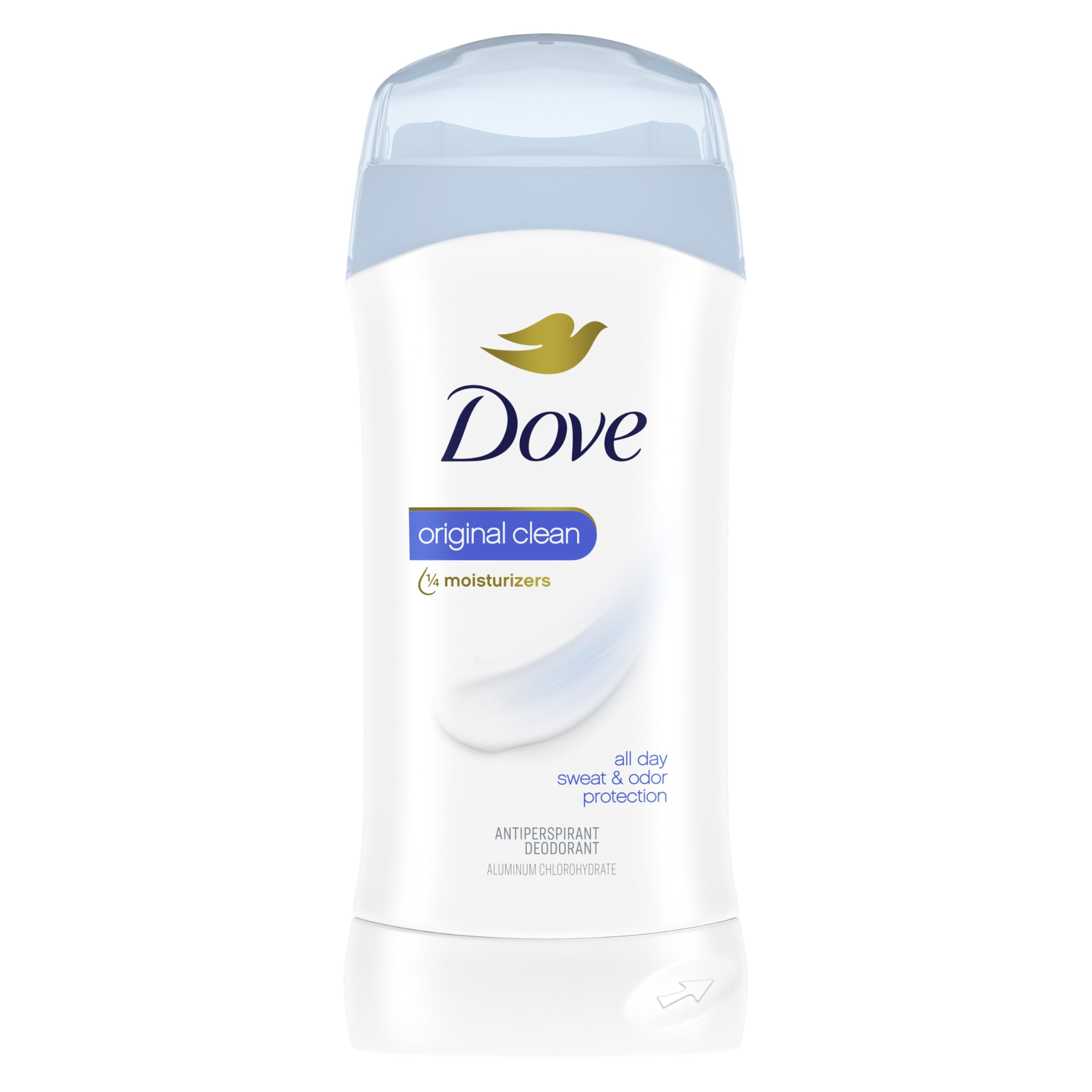 Dove Original Antiperspirant Deodorant for Women Original Clean 48 Hour Sweat & Odor Protection 2.6 oz