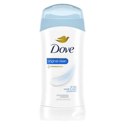 Dove Original Antiperspirant Deodorant for Women Original Clean 48 Hour Sweat & Odor Protection 2.6 oz