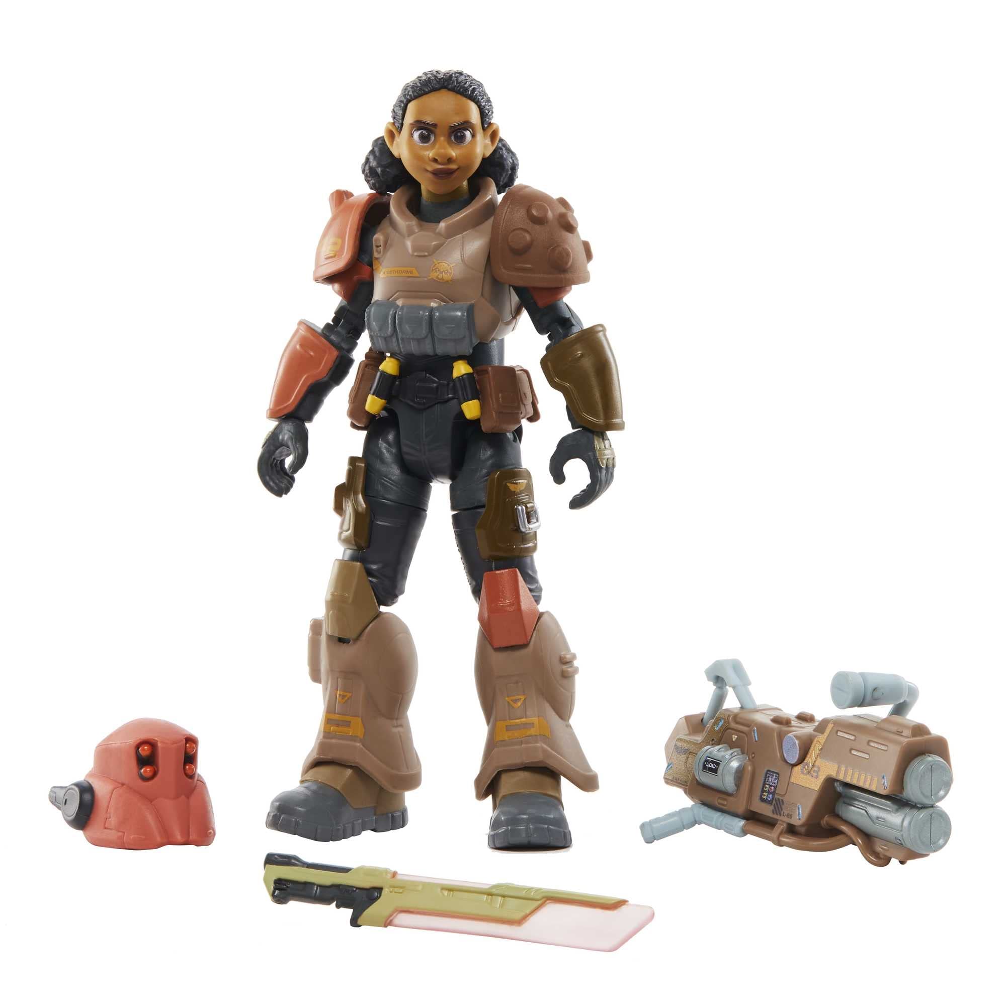 Mattel Disney and Pixar Lightyear Collector Action Figure, 7-in Scale Jr Zap Patrol Izzy Hawthorne, Articulated with Accessories