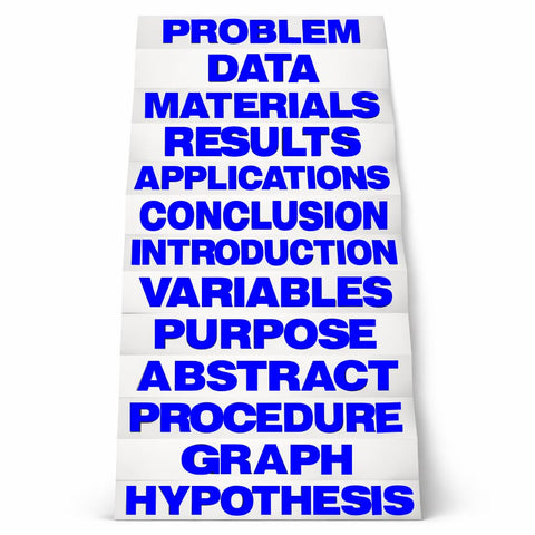 Flipside Products Blue Science Fair Titles, Display Board Titles, Projects, School, Kids, Classroom, Pack of 24