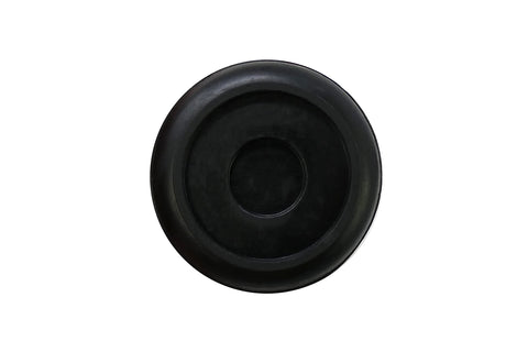 Shepherd Hardware 1-1/2" Round Non-Marking Rubber Slip-On Chair Leg Tips, Nonslip Protective Furniture Leg Caps for Chairs, Stools, and Tables on Hard Surfaces, Set of 2, Black
