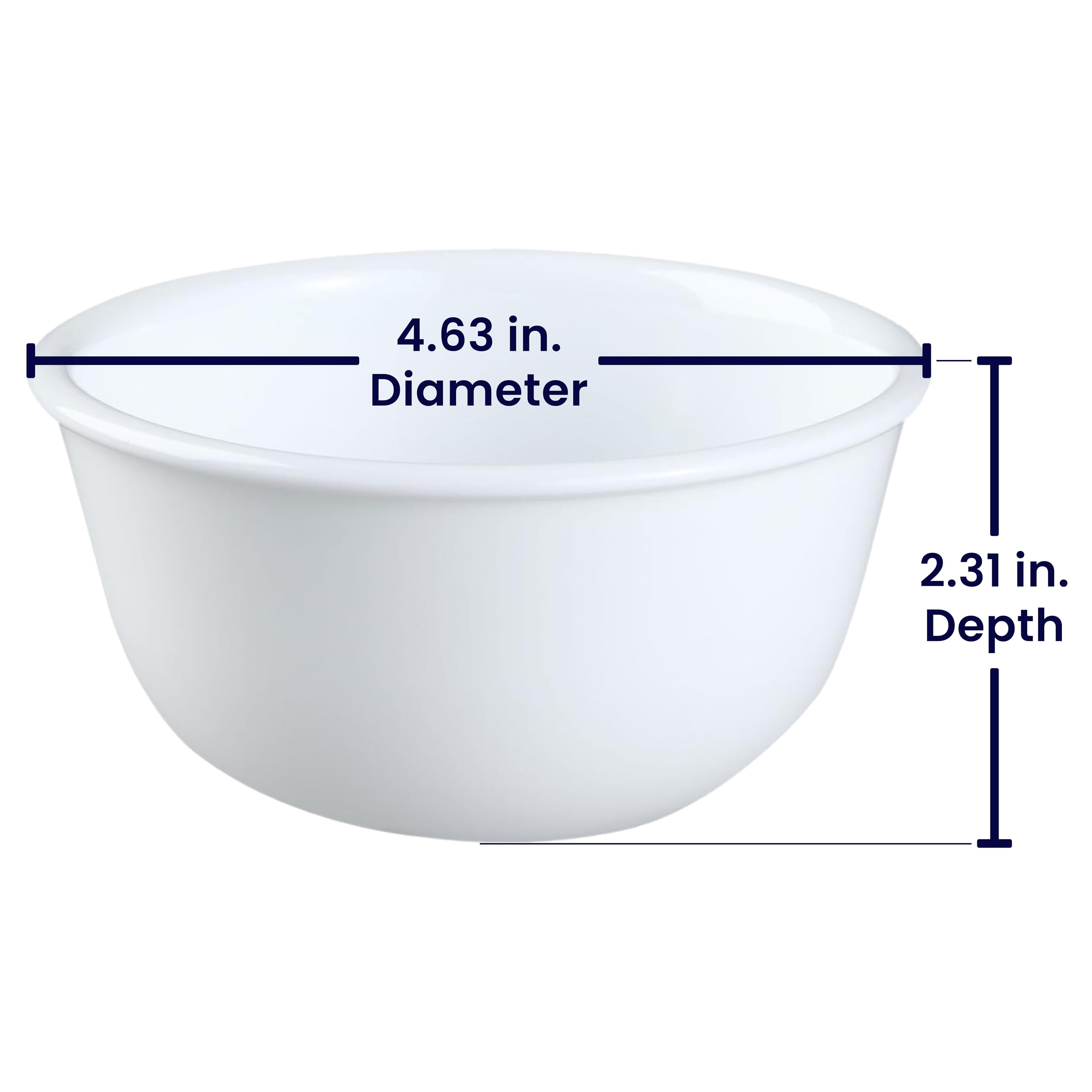 Corelle Livingware Winter Frost White 11-Oz Dessert Bowl (Set of 4) by Corelle Coordinates