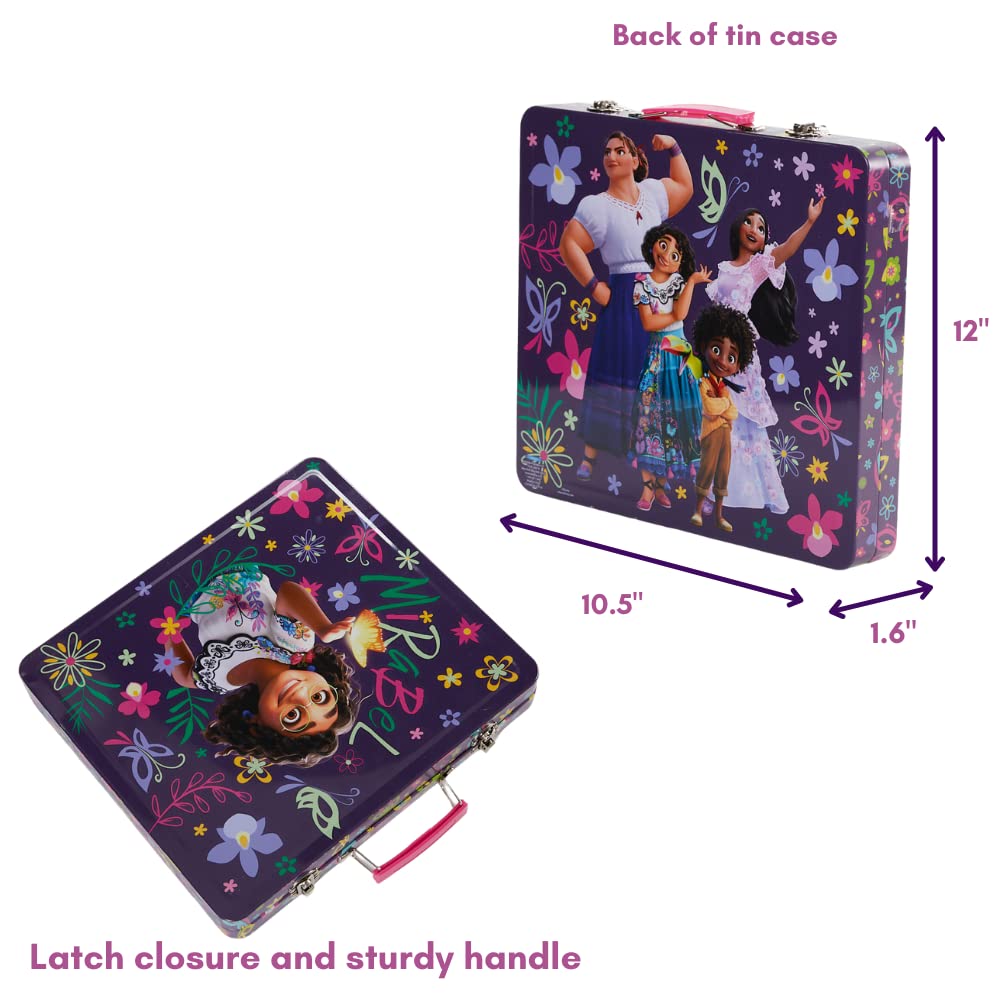 Innovative Designs Disney Encanto Deluxe Activity Set for Kids with Carrying Tin, Coloring Sheets, Stickers, & Art Supplies, 500+ Pieces