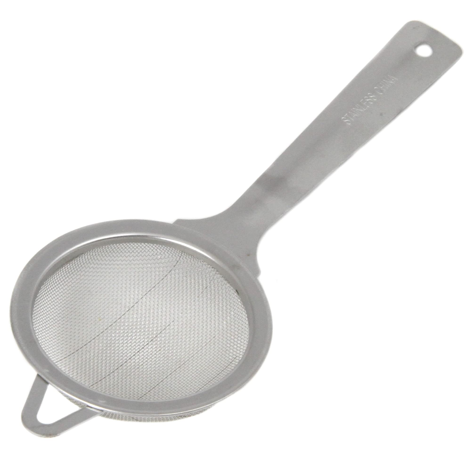 Chef Craft Select Mini Strainer, 6.75 inches tall 2.5 inch diameter, Stainless Steel
