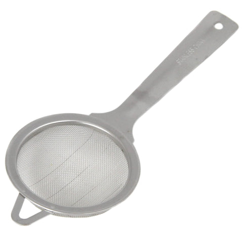Chef Craft Select Mini Strainer, 6.75 inches tall 2.5 inch diameter, Stainless Steel