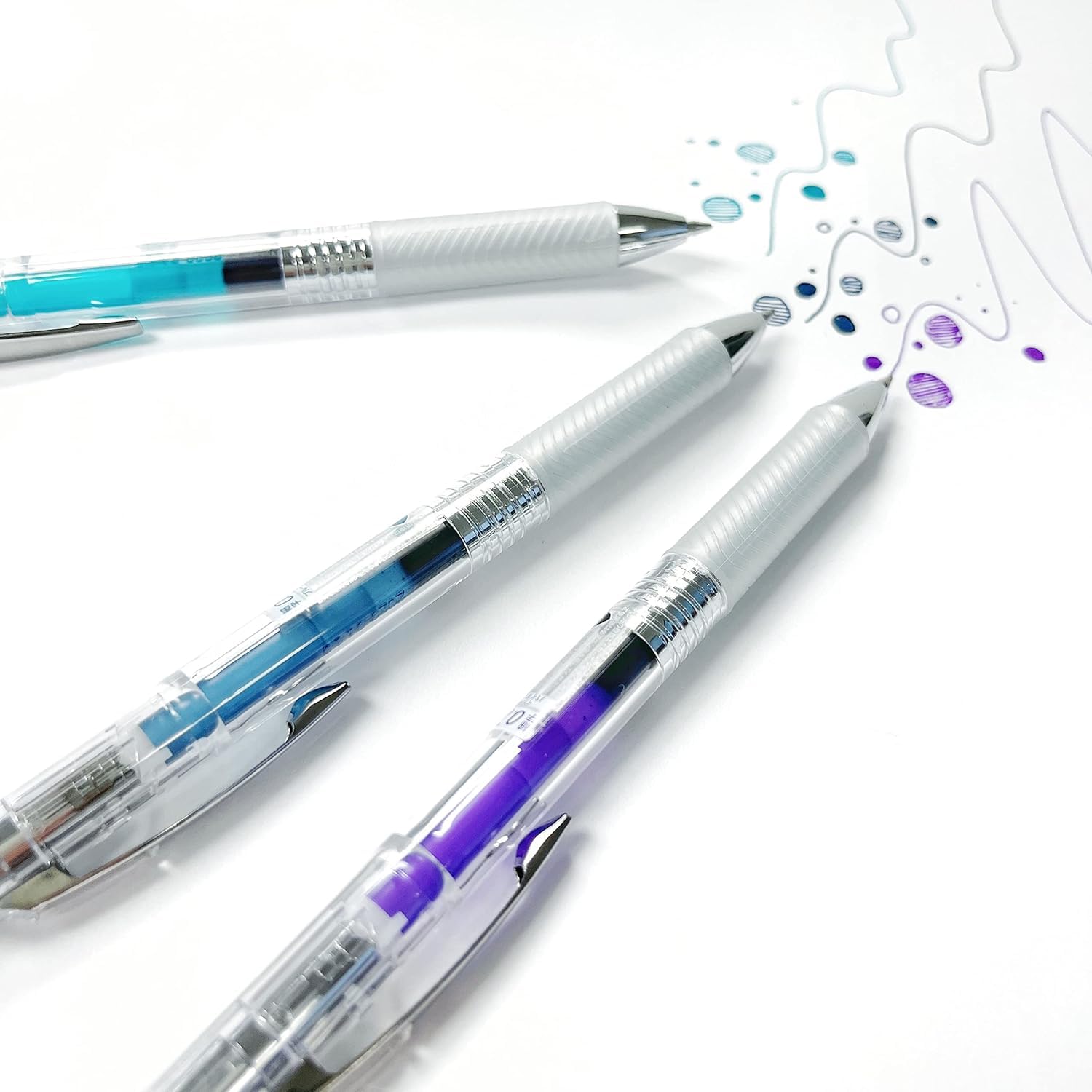 Pentel EnerGel Expressions, 60th Anniversary Limited Edition Pack, ICE Liquid Gel Pens, (0.7mm) Medium Line, Assorted Ink Colors, Pack of 8 (BL77TLABP8M)