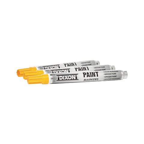 Dixon Paint Markers, Medium Tip, Box of 12, Yellow (80223)