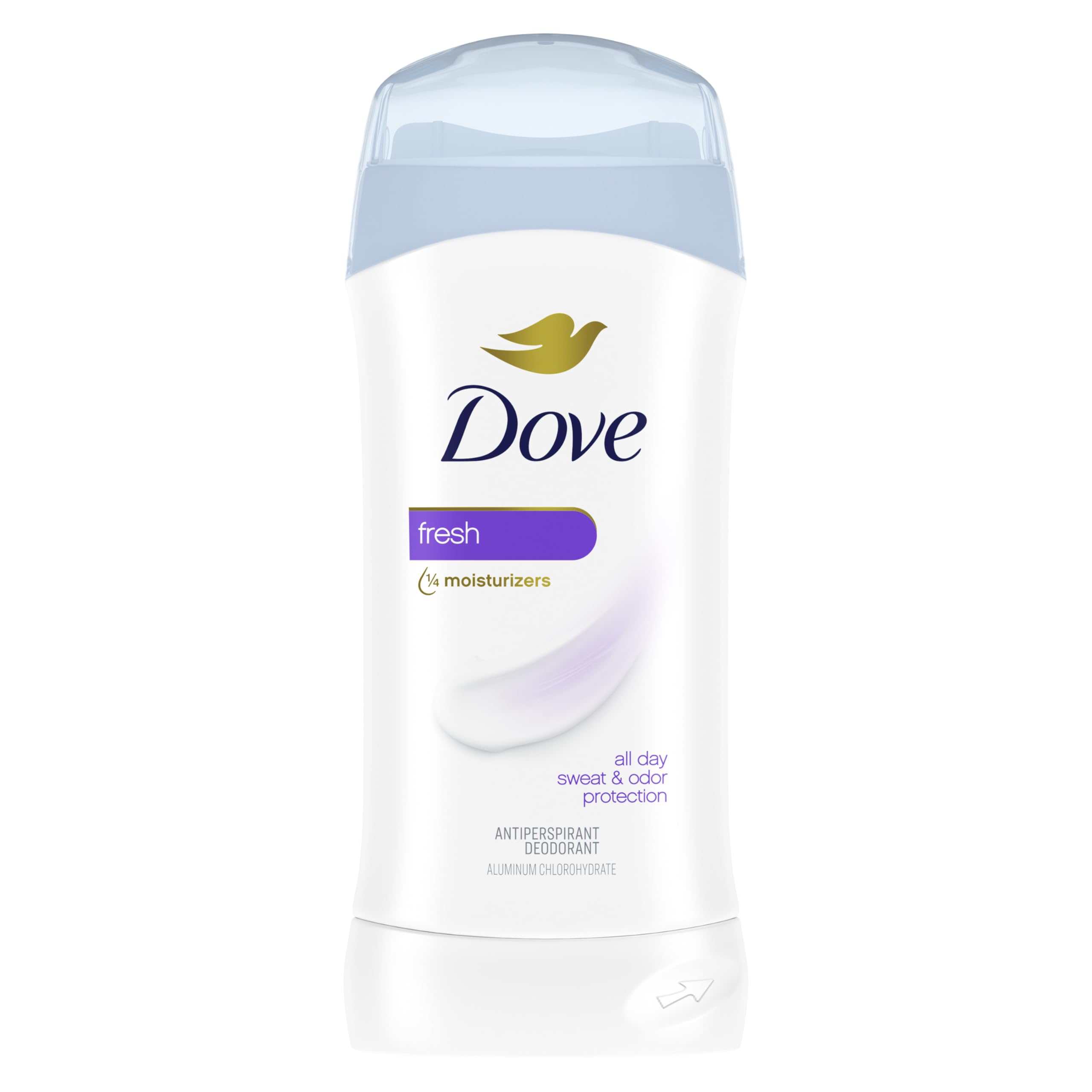 Dove Invisible Solid Antiperspirant Deodorant Stick Fresh for Women, For 48H Underarm Sweat & Odor Protection 2.6 oz