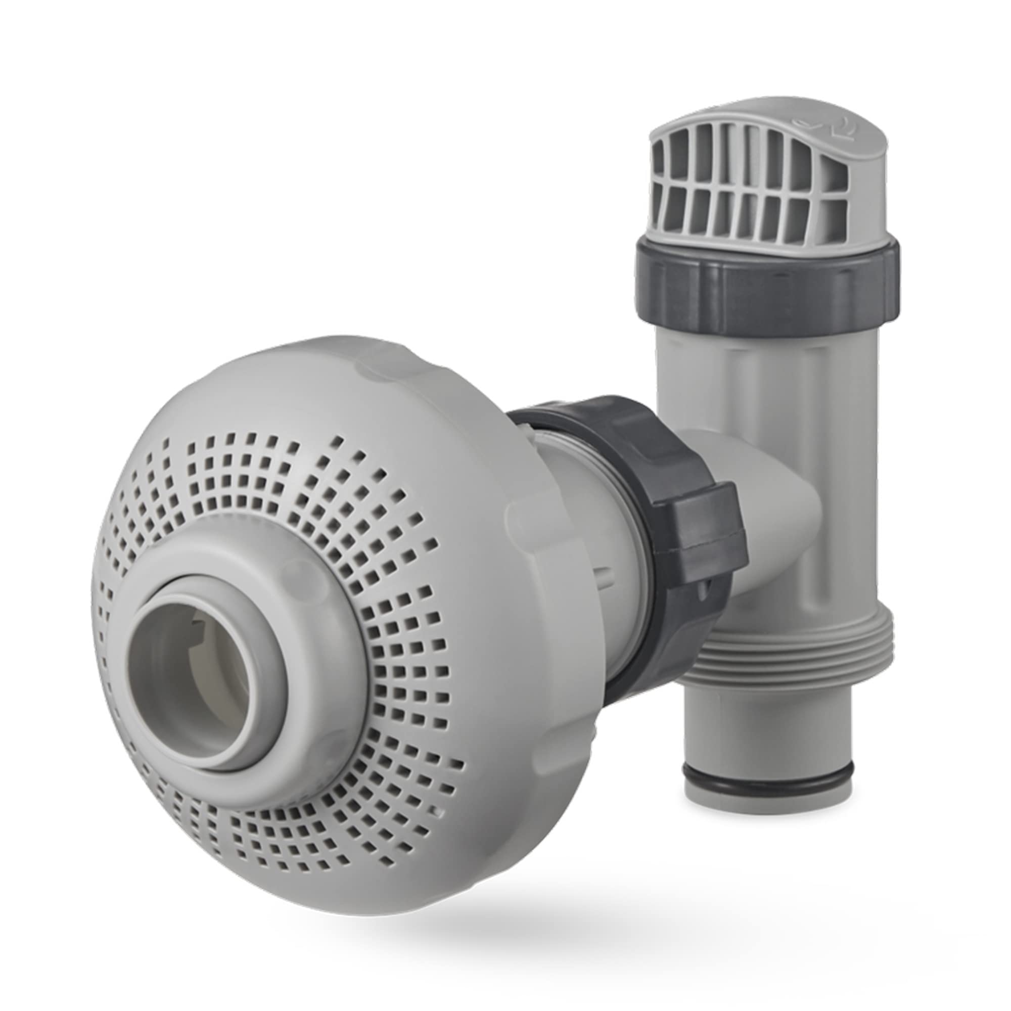 Intex 26005E Above Ground Swimming Pool Inlet Air Water Jet Part Kit with Plunger Valve, Strainer Connector, Jet Nozzle, Strainer Grid & More