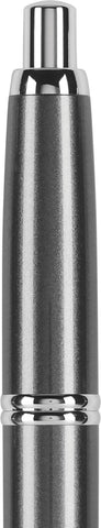 PILOT Vanishing Point Collection Refillable & Retractable Fountain Pen, Gun Metal Gray Barrel with Rhodium Accents, Blue Ink, Medium Nib (60533)