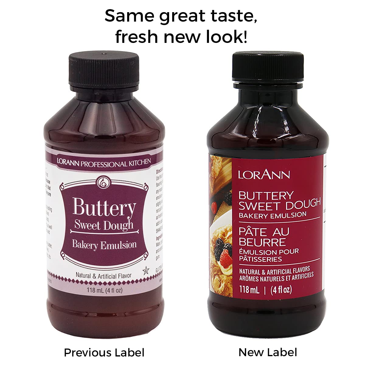 Lorann Oils Buttery Sweet Dough Bakery Emulsion: Authentic Sweet Dough Taste, Ideal for Amplifying Sweet Bready Notes in Baked Goods, Gluten-Free, Keto-Friendly, Sweet Dough Flavoring Essential