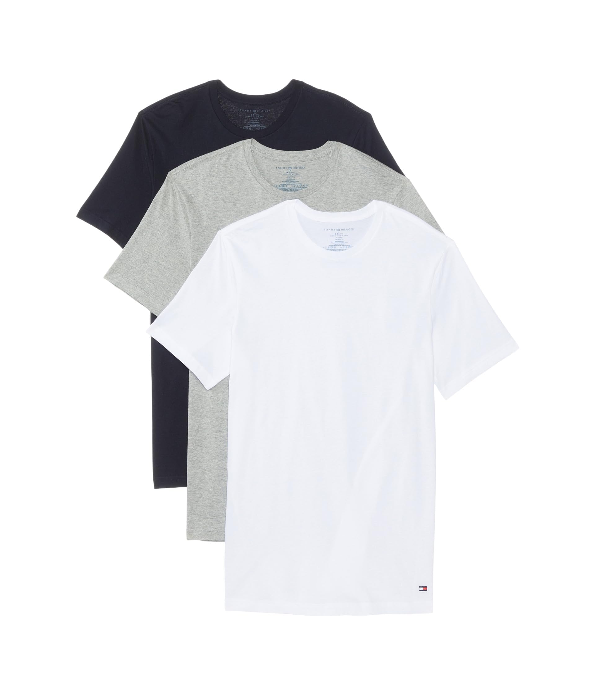 Tommy Hilfiger Men's Cotton Classic 3-Pack Crewneck Undershirts