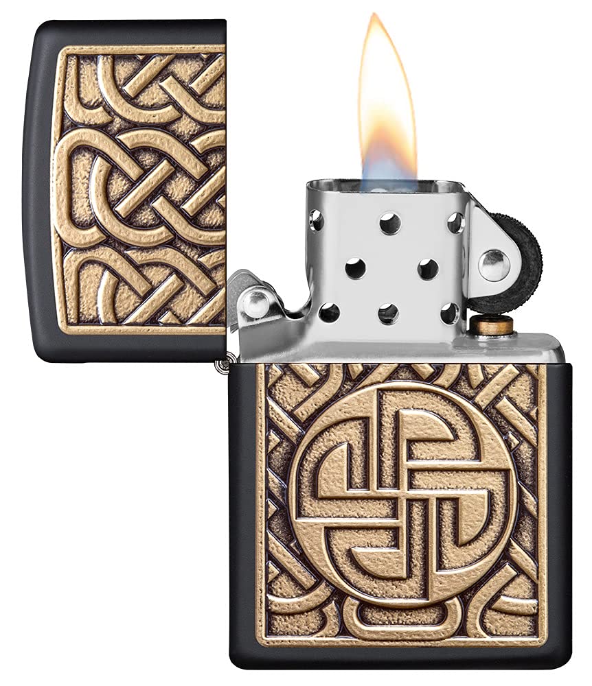 Zippo Norse Emblem Design Pocket Lighter