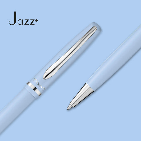 Pelikan Jazz Pastel Ballpoint Pen with Medium Point, Blue Ink Refill, Blue, Boxed, 1 Each (812634)
