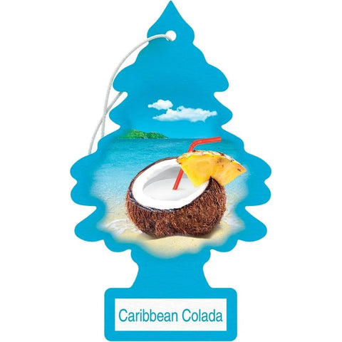 LITTLE TREES Car Air Freshener | Hanging Paper Tree for Home or Car | Caribbean Colada
