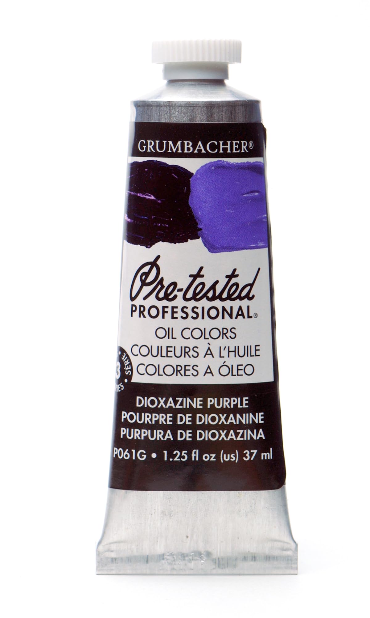 Grumbacher Pre-Tested Oil Paint, 37ml/1.25 Ounce, Dioxazine Purple (P061G)