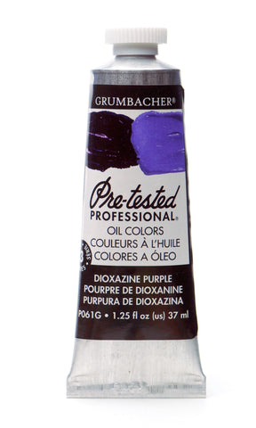 Grumbacher Pre-Tested Oil Paint, 37ml/1.25 Ounce, Dioxazine Purple (P061G)