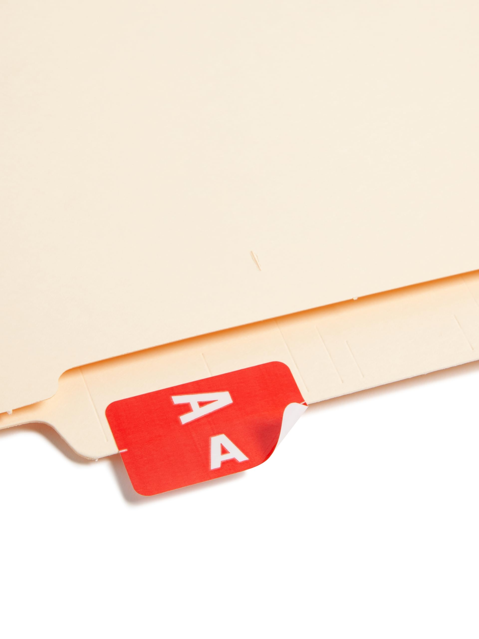 Smead AlphaZ ACCS Color-Coded Alphabetic Label, A, Label Sheet, Red, 100 per Pack (67171)