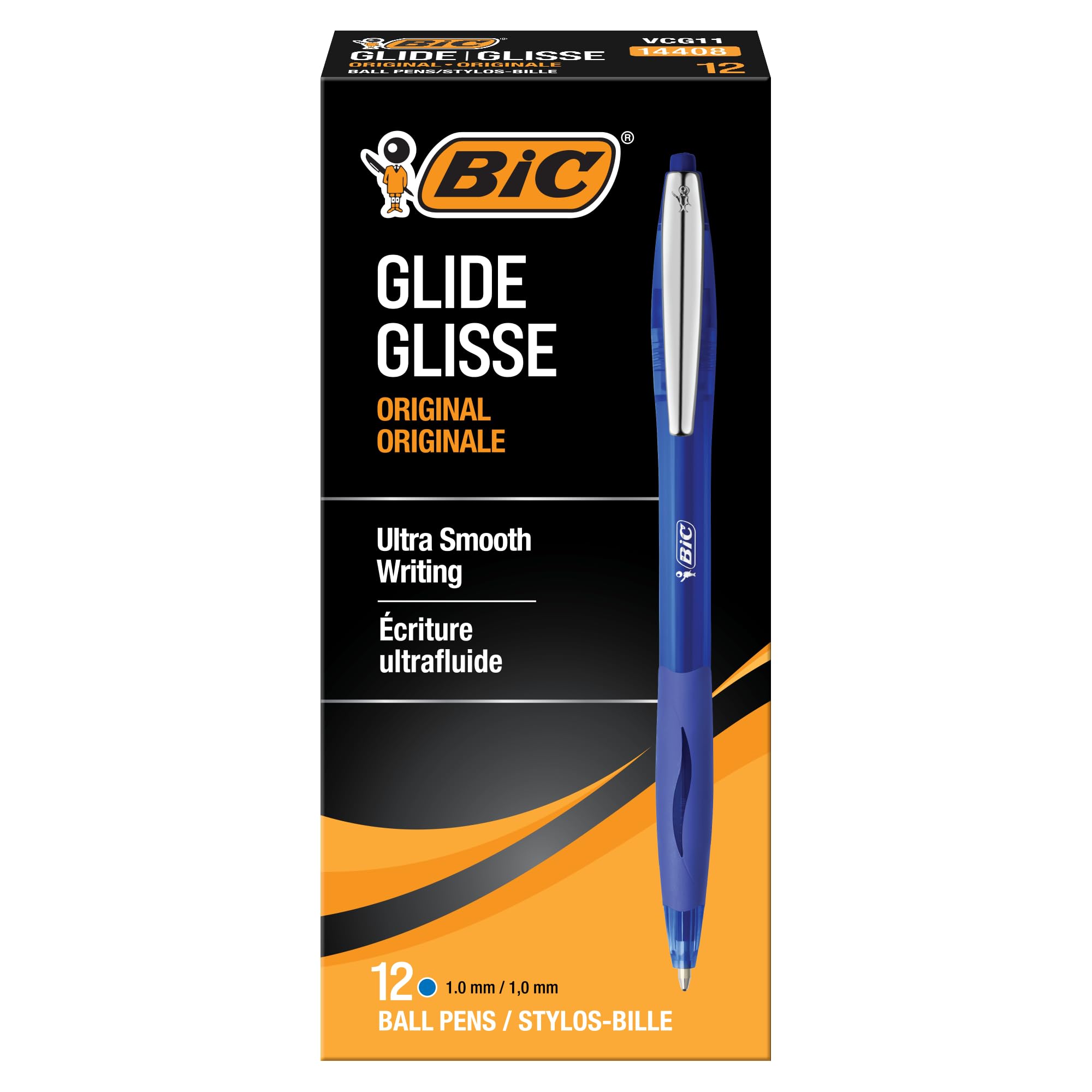 BIC Velocity Easy-Glide System Ballpoint Pen 12 pack