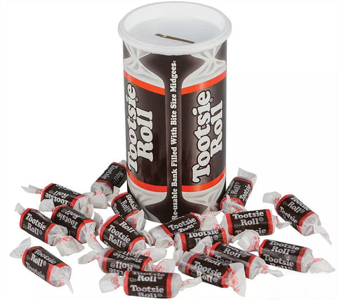 Tootsie Roll Bank, 4oz (Pack of 2)