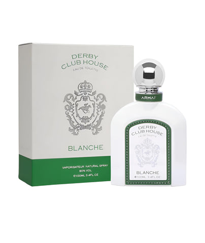 Armaf Derby Club House Blanche for Men Eau de Toilette Spray, 3.4 Ounce