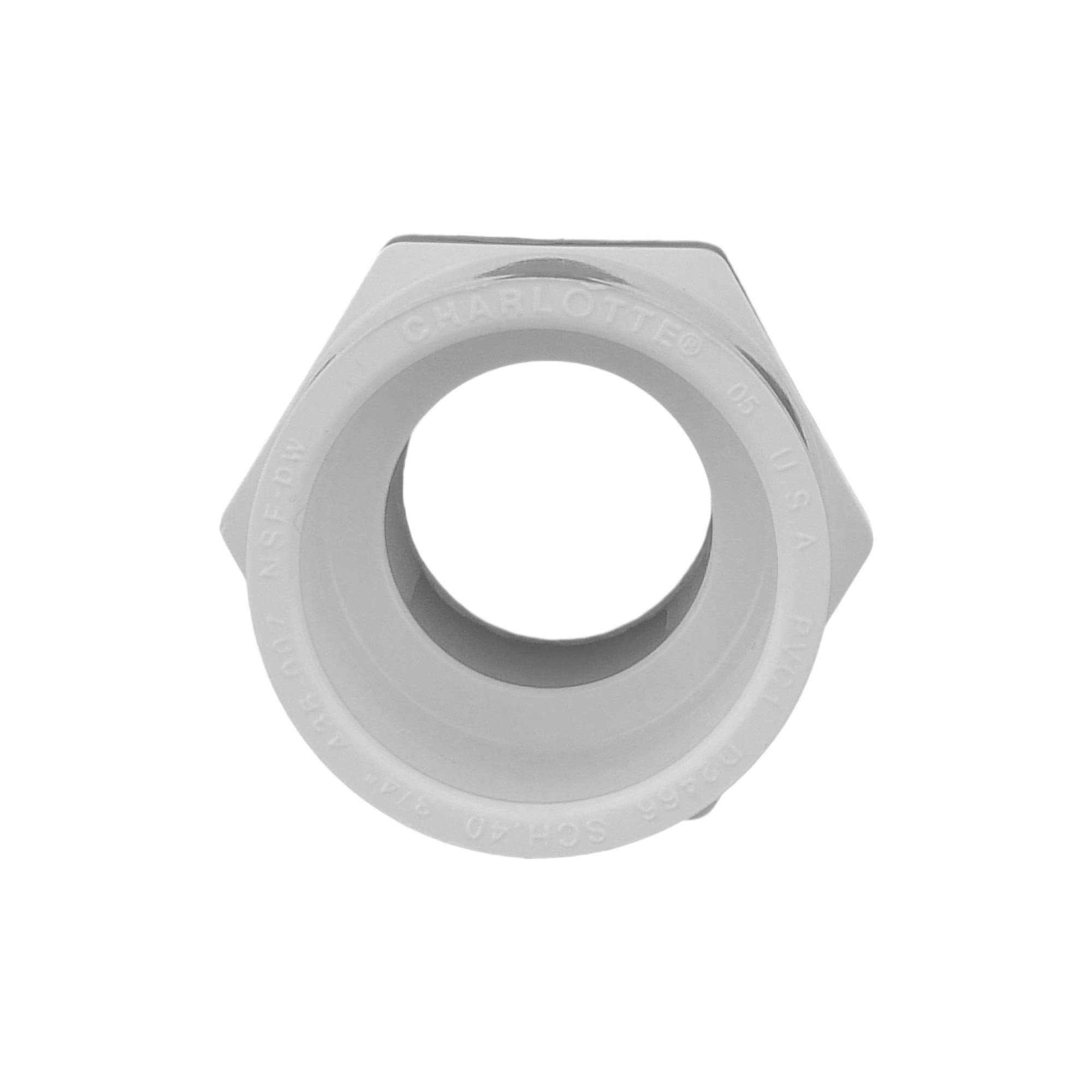 CHARLOTTE PIPE 3/4 SCH 40 MALE ADAPTER MPT X S PRESSURE (1 Unit Piece)