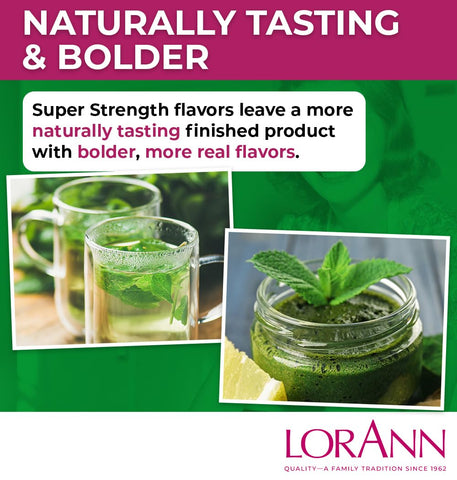 LorAnn Oils Super Strength Flavoring - Used For Candy Making, Flavoring Extracts, Baking, Hard Candy, and Flavor Oils - Bold, Natural Flavors 4X Stronger Than Extracts - Spearmint Oil, 0.125 fl oz