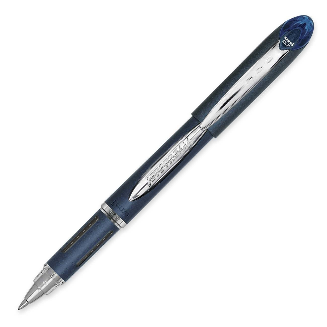 uniball Jetstream Ballpoint Pen, Fine Point (0.7mm), Blue