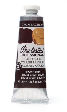 Grumbacher Pre-Tested Oil Paint, 37ml/1.25 Ounce, Brown Pink (P013G)
