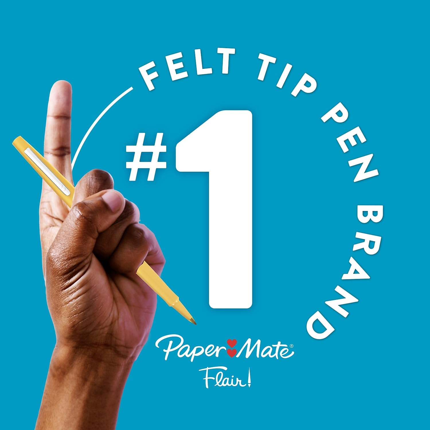 Paper Mate® Flair® Porous-Point Pens, Medium Point, 1.0 mm, Assorted Ink Colors, Pack Of 4 Pens