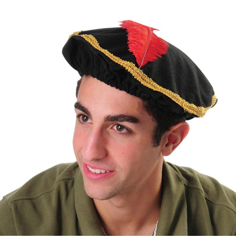 U.S. Toy Renaissance Hat, Black, Red, Gold (SS-UST-H528)