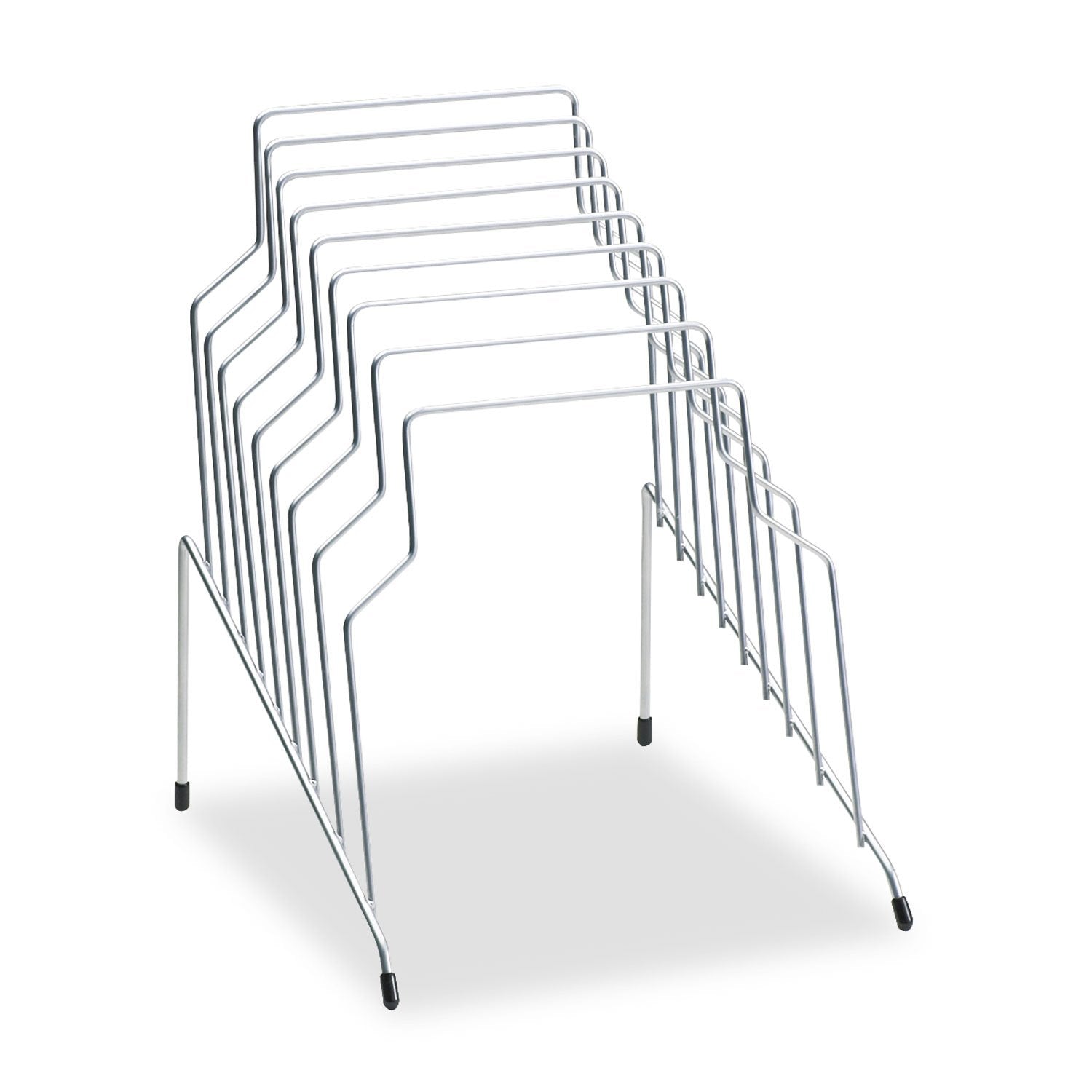 Fellowes Wire Step File Organizer, 8 Sections, 10.12 x12.12 x 11.87 Inches, Silver (72604)