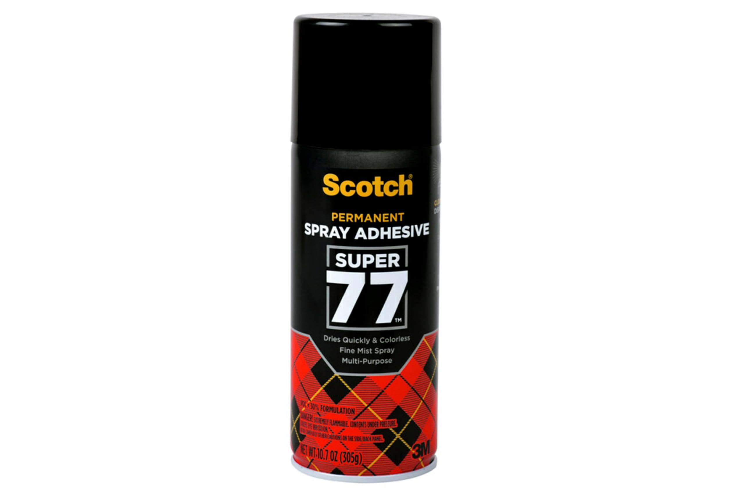 Scotch Super 77 Multipurpose Adhesive Spray, Bonds to Fabric, Cardboard, Plastic, Metal, Wood, Felt, and More, 10.7 Ounces (7716) - 1 Pack